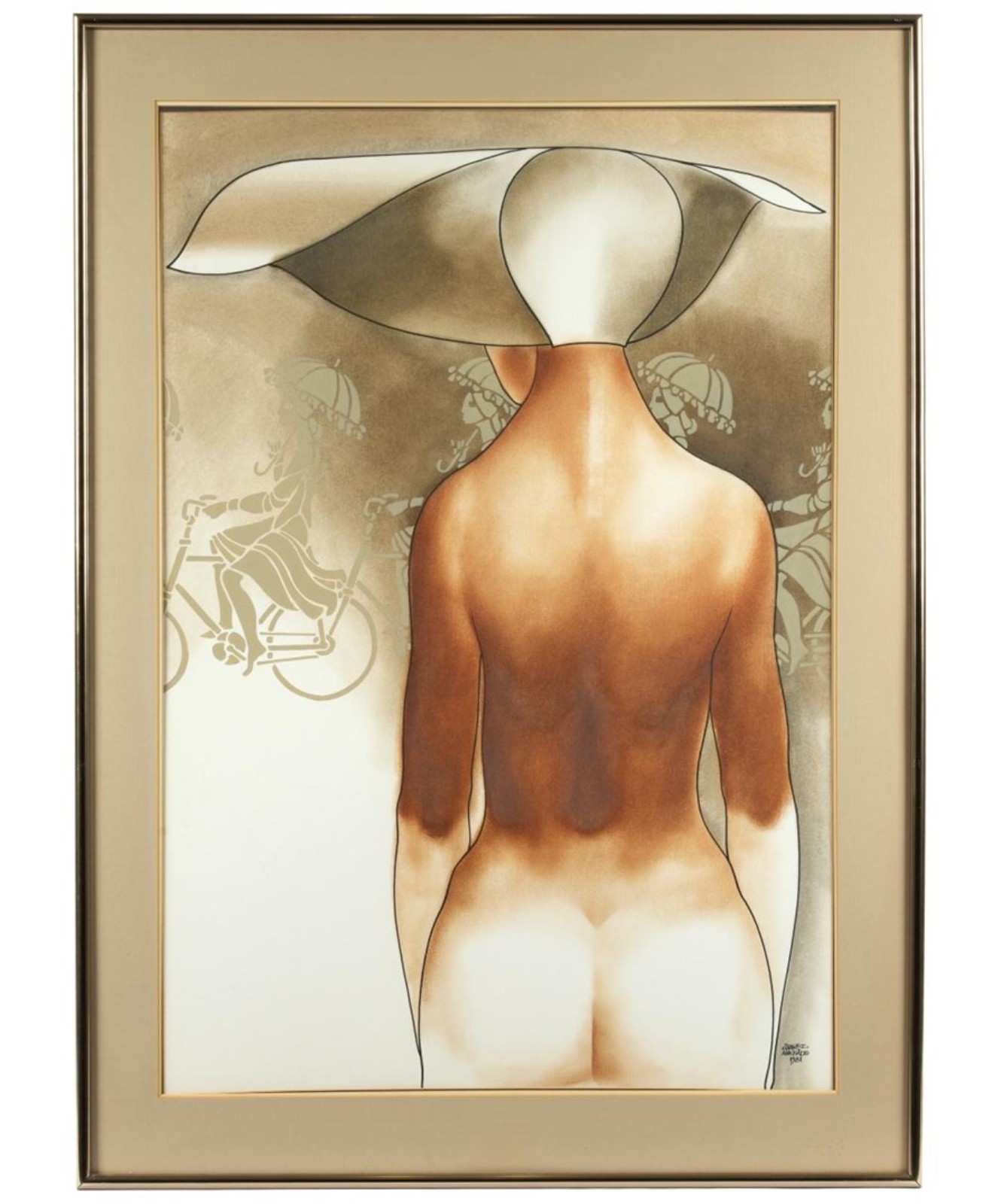 Dama Nua com Chapéu, 1981